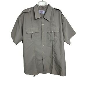 Southeastern Shirt Tactical Uniform Mens Size 18.5 Khaki Code 9 Short Sleeve‎ G6